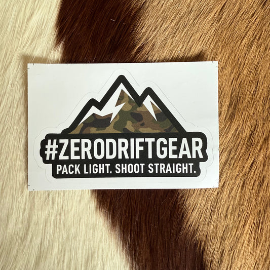 Zero drift gear mountain sticker